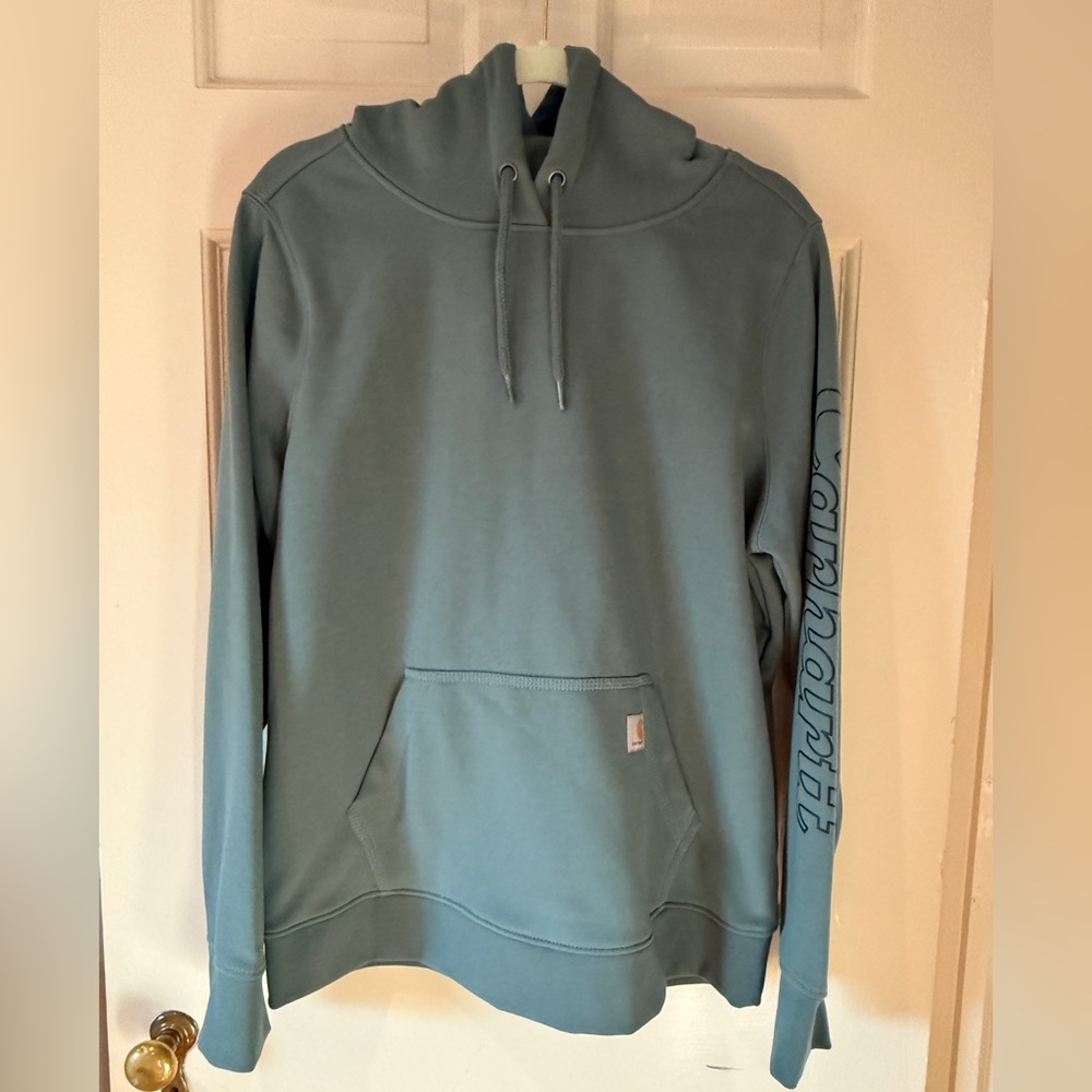 Women’s Carhartt Hoodie - Size Large - Sea Foam Green - Rain Defender